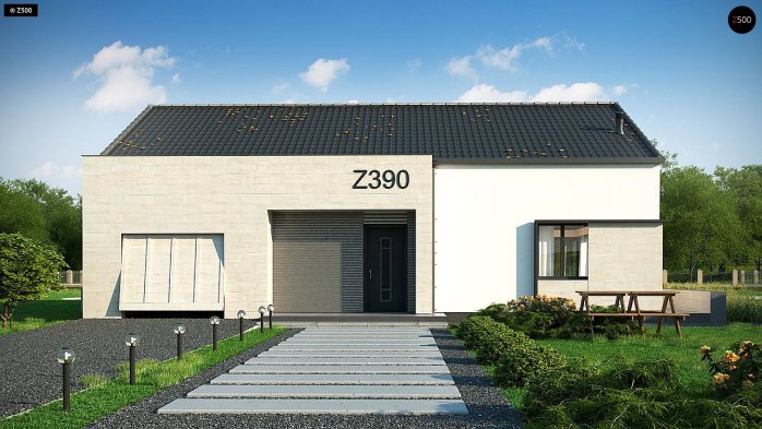Проєкт будинку U390 - Одноповерхові дома в Україні