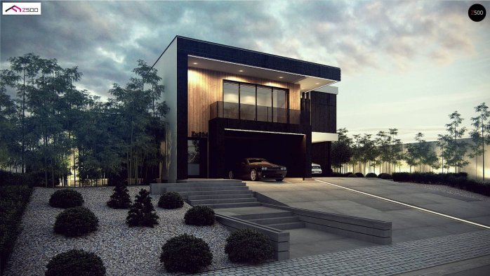 Проєкт будинку Ux204 - Двоповерхові дома в Україні