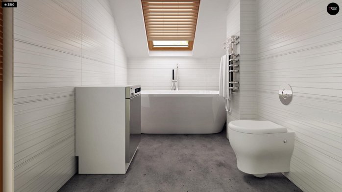 Проєкт будинку U264 - З мансардним поверхом дома в Україні