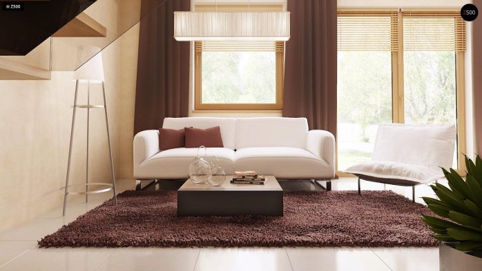 Проект дома U1 bl - 6 С мансардным этажом дома в Украине