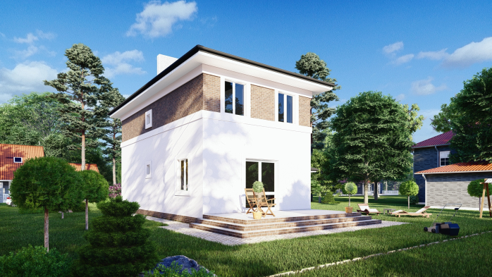 Проєкт будинку DBT 412 - Двоповерхові дома в Україні