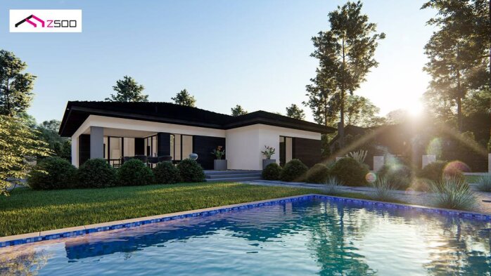 Проєкт будинку U423 - Одноповерхові дома в Україні