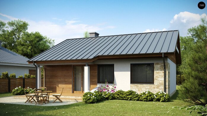 Проект дома U78 - 2 Одноэтажные дома в Украине