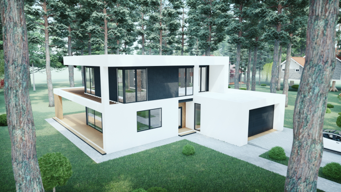 Проект дома DBT 223 - 1 Двухэтажные дома в Украине