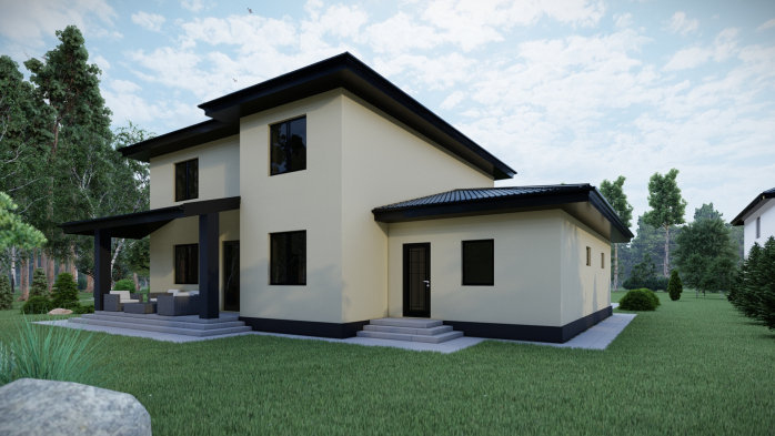 Проєкт будинку DBT 476 - Двоповерхові дома в Україні