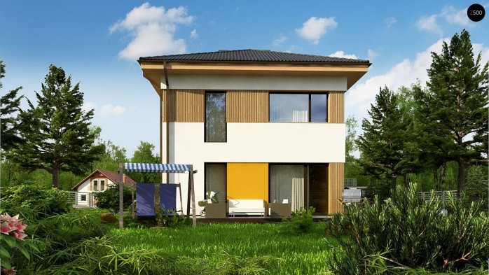 Проєкт будинку Uu3 - Двоповерхові дома в Україні