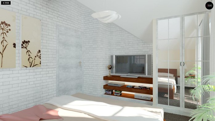 Проєкт будинку U3 - З мансардним поверхом дома в Україні