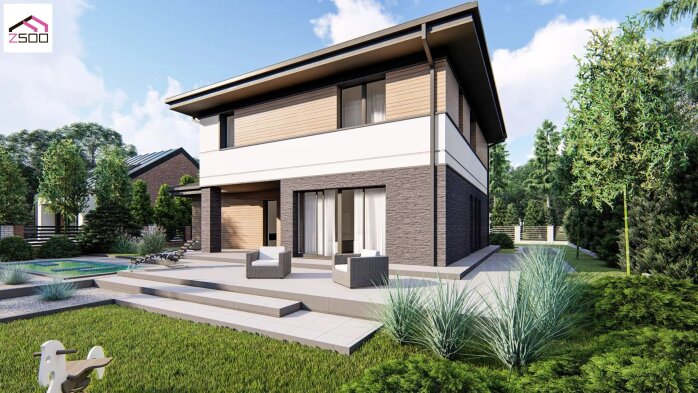 Проєкт будинку U421 25+ - Двоповерхові дома в Україні