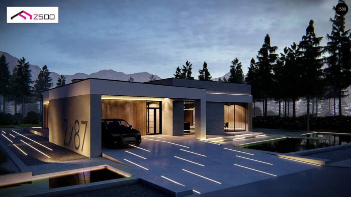 Проєкт будинку Ux87 - Одноповерхові дома в Україні