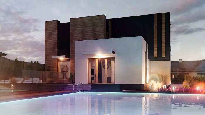 Проєкт будинку Ux120 v1 - Двоповерхові дома в Україні