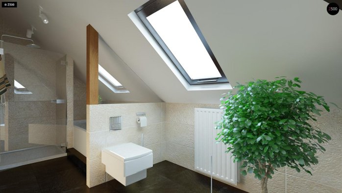 Проєкт будинку U3 - З мансардним поверхом дома в Україні