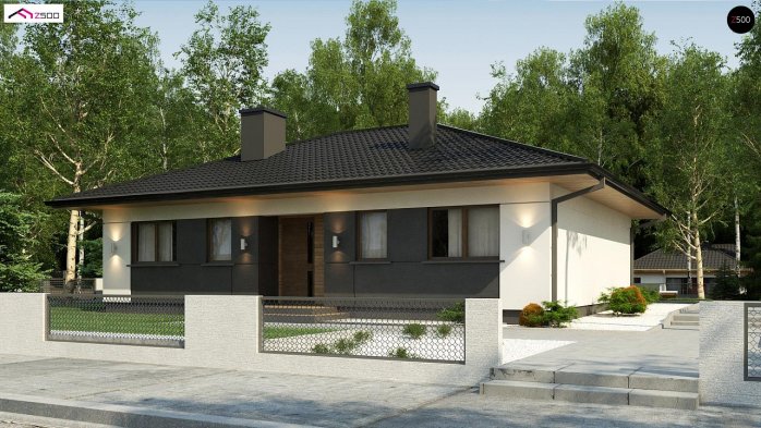 Проект дома U368 D - 1 Одноэтажные дома в Украине