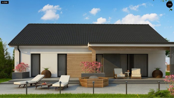 Проект дома U376 35 - 2 Одноэтажные дома в Украине