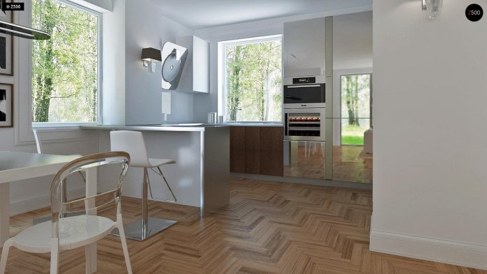 Проект дома U226 - 7 С мансардным этажом дома в Украине