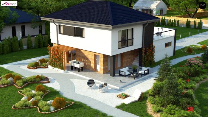 Проект дома U319 - 6 Двухэтажные дома в Украине