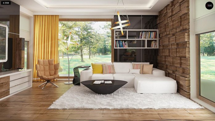 Проект дома U288 - 4 С мансардным этажом дома в Украине