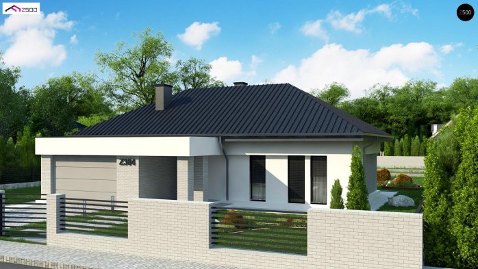 Проект дома U384 - 1 Одноэтажные дома в Украине