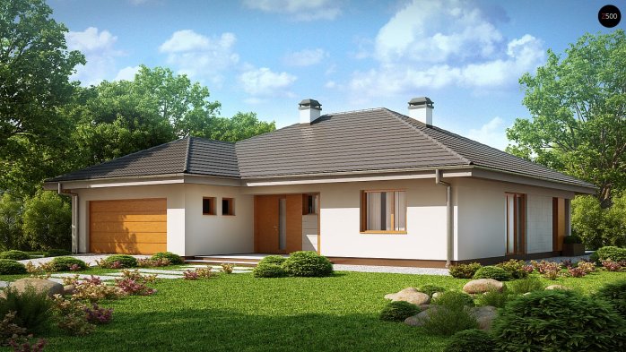 Проєкт будинку U209 - Одноповерхові дома в Україні