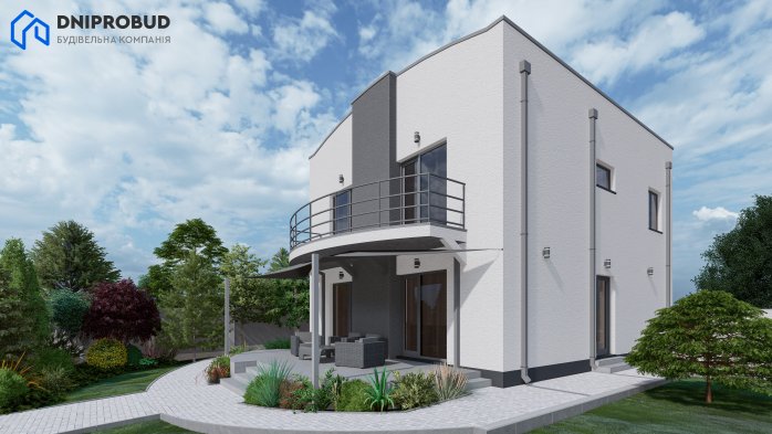 Проект дома Db 25 - 1 Двухэтажные дома в Украине