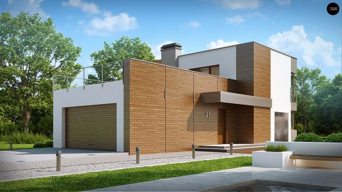 Проєкт будинку Ux41 - Двоповерхові дома в Україні