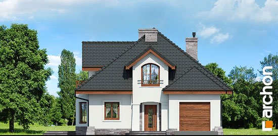 Проект дома Дом в зорьках вер.2 - 3 С мансардным этажом дома в Украине