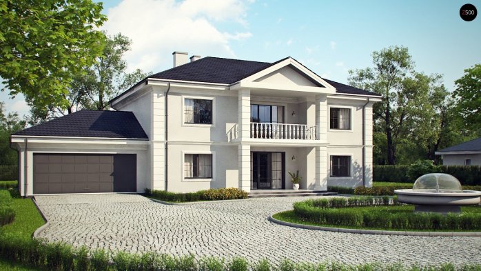 Проєкт будинку Ux113 - Двоповерхові дома в Україні