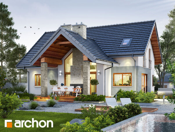 Проект дома Дом в брунерах - 1 С мансардным этажом дома в Украине