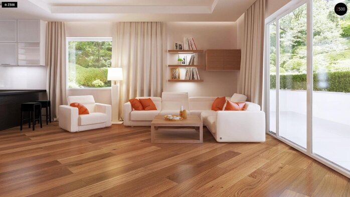 Проєкт будинку U35 BG - З мансардним поверхом дома в Україні