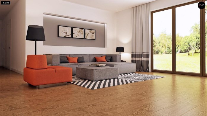 Проєкт будинку U93 - Одноповерхові дома в Україні