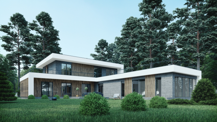 Проект дома DBT 237 - 5 Двухэтажные дома в Украине