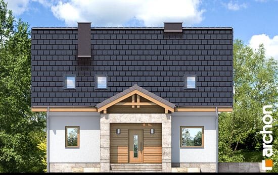 Проект дома Дом в клубнике 3 - 3 С мансардным этажом дома в Украине