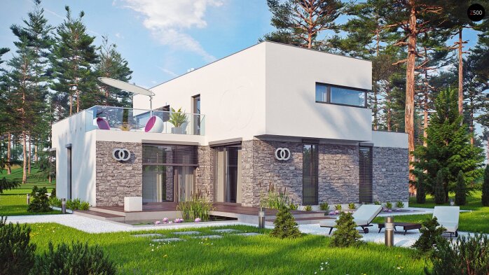 Проект дома Ux46 - 5 Двухэтажные дома в Украине