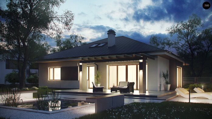 Проєкт будинку U158 - Одноповерхові дома в Україні