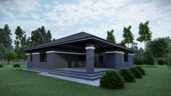 Проект дома DBT 483 - 5 Одноэтажные дома в Украине