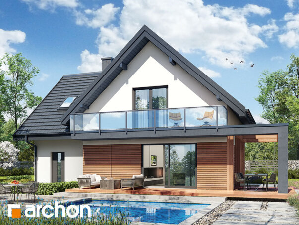 Проєкт будинку Будинок в фаворитках 2 - З мансардним поверхом дома в Україні