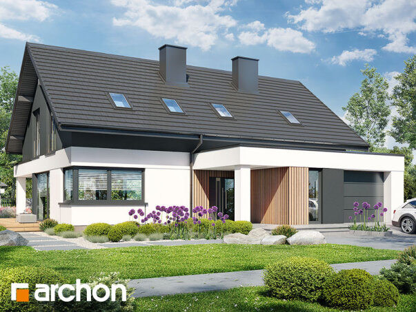 Проект дома Дом в дабециях 4 (Г) - 2 С мансардным этажом дома в Украине