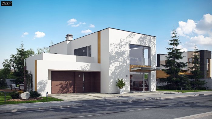 Проєкт будинку Ux64 v1 - Двоповерхові дома в Україні