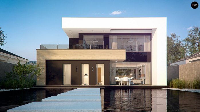 Проєкт будинку Ux123 - Двоповерхові дома в Україні