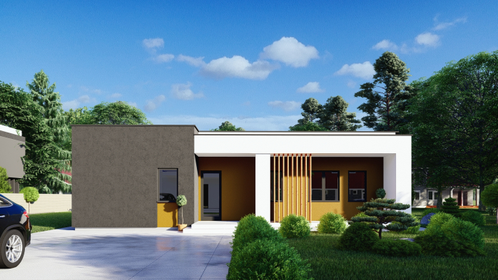 Проєкт будинку DBT 414 - Одноповерхові дома в Україні