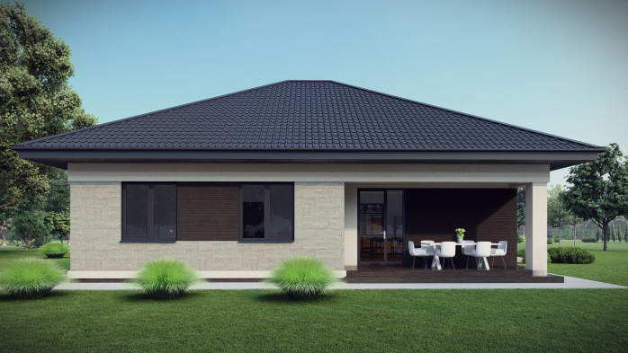Проект дома DBT 668 - 5 Одноэтажные дома в Украине