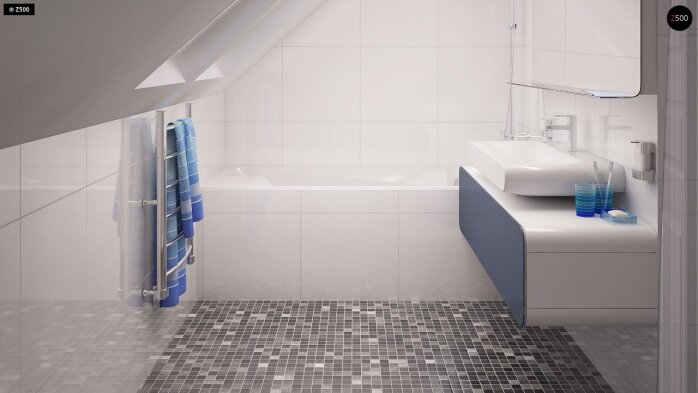 Проєкт будинку U211 S - З мансардним поверхом дома в Україні