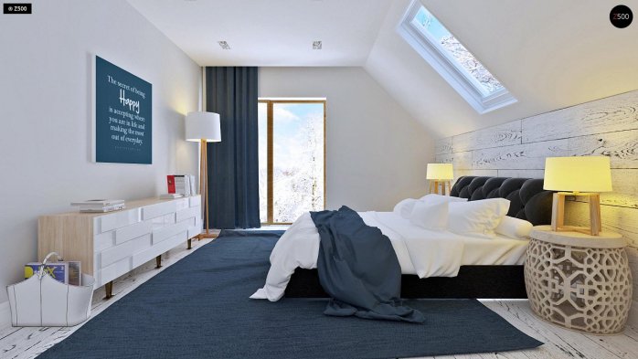 Проект дома U292 - 8 С мансардным этажом дома в Украине