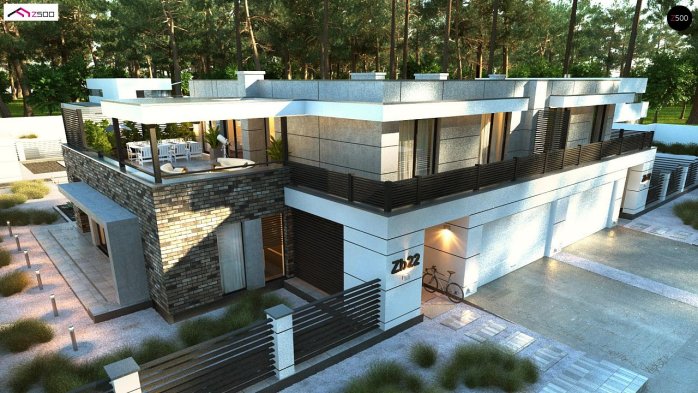 Проєкт будинку Ub22 - Двоповерхові дома в Україні