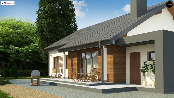 Проект дома U182 GL P HB - 6 Одноэтажные дома в Украине