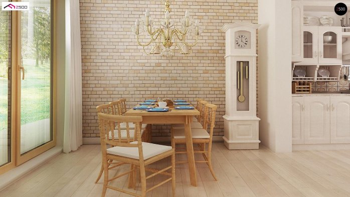 Проект дома U2 L + w - 5 Одноэтажные дома в Украине