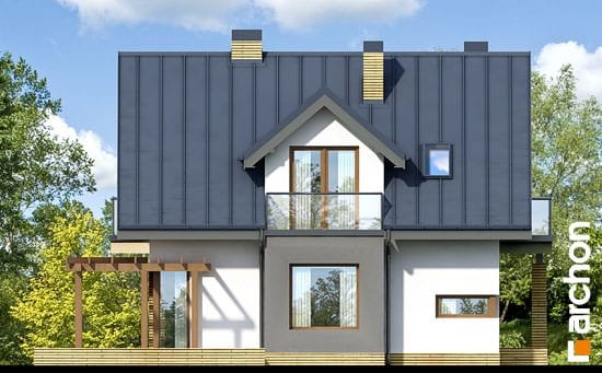 Проект дома Дом в рододендронах (Н) вер.2 - 6 С мансардным этажом дома в Украине