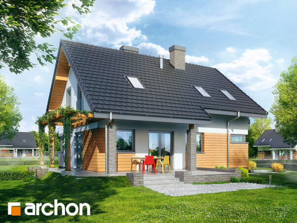 Проект дома Дом в аденофорах вер.2 - 2 С мансардным этажом дома в Украине