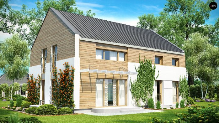 Проект дома Ux11 - 2 Двухэтажные дома в Украине