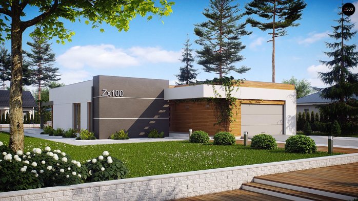 Проект дома Ux100 - 1 Одноэтажные дома в Украине
