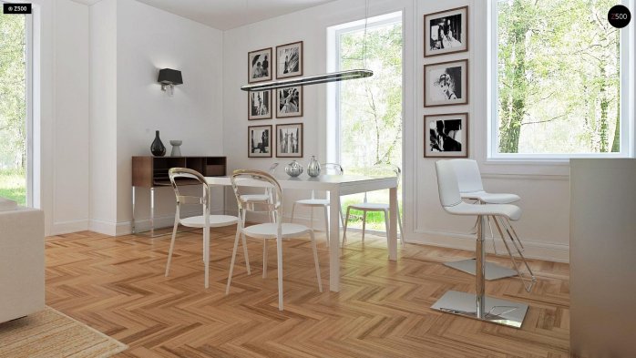 Проект дома U226 - 3 С мансардным этажом дома в Украине